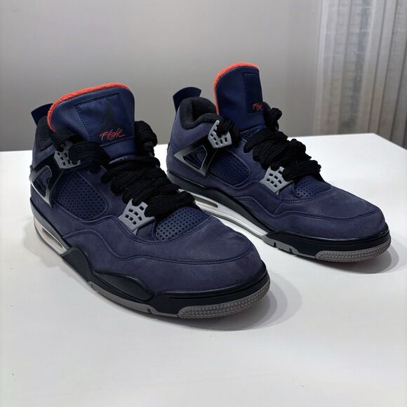 Nike Air Jordan 4 Men’s Retro Winterized Loyal Blue Sneakers‎ Size 14 CQ9597-401 main image 14